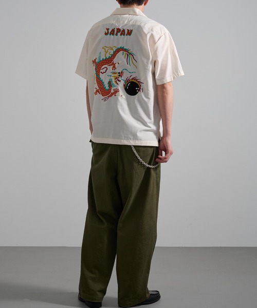 HOUSTON(ヒューストン)の「【HOUSTON】BROAD BOWLING SHIRT(DRAGON BOWL) 41319(シャツ/ブラウス・メンズ・ブラック/オフホワイト・L/M)」の11枚目の写真
