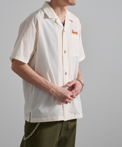 HOUSTON(ヒューストン)の「【HOUSTON】BROAD BOWLING SHIRT(DRAGON BOWL) 41319(シャツ/ブラウス・メンズ・ブラック/オフホワイト・L/M)」の4枚目の写真