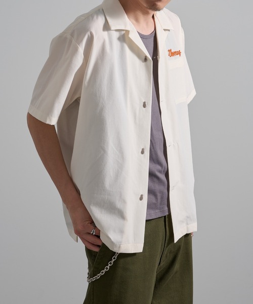 HOUSTON(ヒューストン)の「【HOUSTON】BROAD BOWLING SHIRT(DRAGON BOWL) 41319(シャツ/ブラウス・メンズ・ブラック/オフホワイト・L/M)」の5枚目の写真
