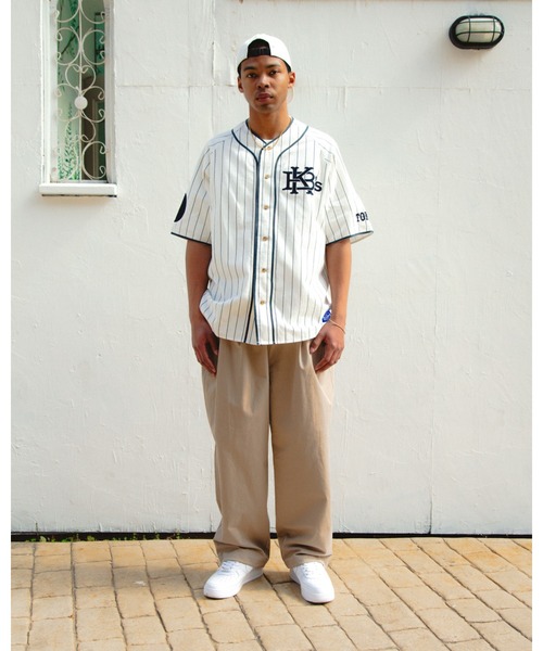 KEBOZ（ケボズ）の「EFG STRIPE BASEBALL JERSEY（シャツ/ブラウス・メンズ・ホワイト/グレー・XL/L/2XL/M/S）」の14枚目の写真