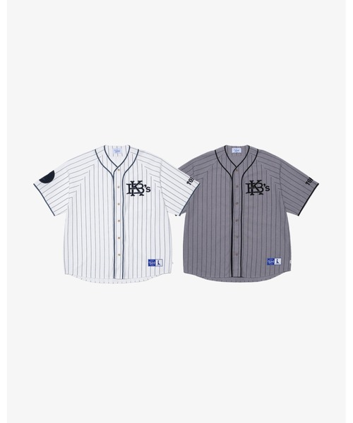 KEBOZ（ケボズ）の「EFG STRIPE BASEBALL JERSEY（シャツ/ブラウス・メンズ・ホワイト/グレー・XL/L/2XL/M/S）」の12枚目の写真