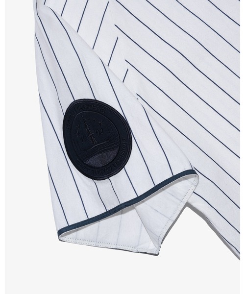 KEBOZ（ケボズ）の「EFG STRIPE BASEBALL JERSEY（シャツ/ブラウス・メンズ・ホワイト/グレー・XL/L/2XL/M/S）」の4枚目の写真