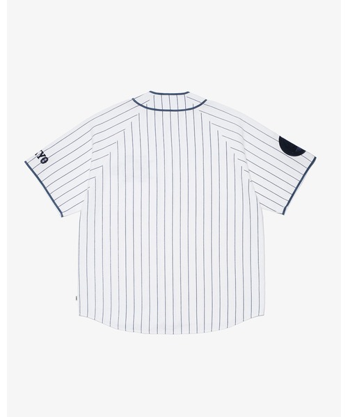 KEBOZ（ケボズ）の「EFG STRIPE BASEBALL JERSEY（シャツ/ブラウス・メンズ・ホワイト/グレー・XL/L/2XL/M/S）」の3枚目の写真
