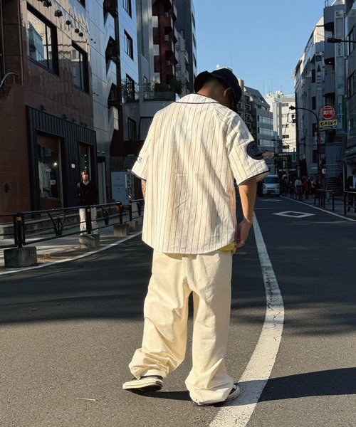 KEBOZ（ケボズ）の「EFG STRIPE BASEBALL JERSEY（シャツ/ブラウス・メンズ・ホワイト/グレー・XL/L/2XL/M/S）」の16枚目の写真