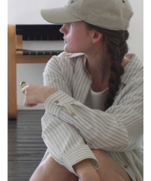 THEMITTEN（ザ・ミトン）の「[2nd] Clay overfit shirt (black stripe)（シャツ/ブラウス・レディース・その他・FREE）」の2枚目の写真