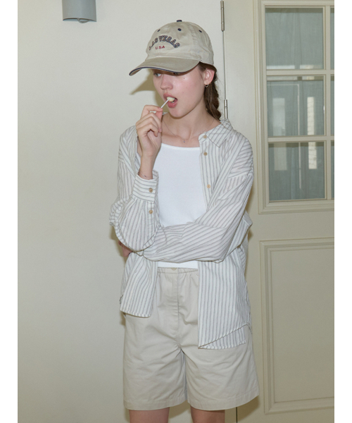 THEMITTEN（ザ・ミトン）の「[2nd] Clay overfit shirt (black stripe)（シャツ/ブラウス・レディース・その他・FREE）」の4枚目の写真