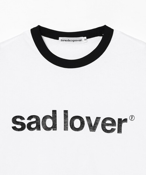 cabaret poval(キャバレーポバール)の「Cabaret Poval / Sad Lover Ringer(Tシャツ/カットソー・メンズ・ホワイト・X-LARGE/LARGE/MEDIUM)」の3枚目の写真