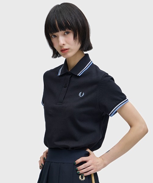 FRED PERRY ポロシャツ G12 英国製 M ユニセックス ブラック The Fred Perry Shirt - G12／イングランド製フレッドペリーポロシャツ