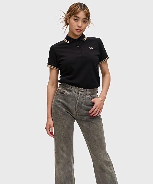 The Fred Perry Shirt - G12 UK8フレッドペリー The Fred Perry Shirt - G12(8 157：BLACK／CHAMPAG): | FRED