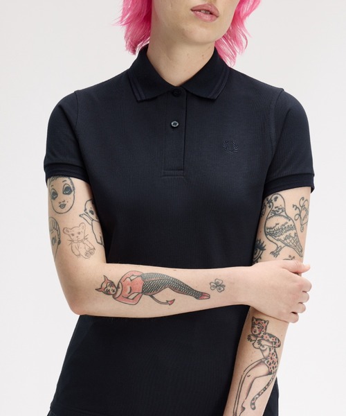 未使用　現行　G12 英国製　フレッドペリー　ポロシャツ　半袖　40 L 黒　金 The Fred Perry Shirt - G12(8 157：BLACK / CHAMPAGNE): | FRED PERRY