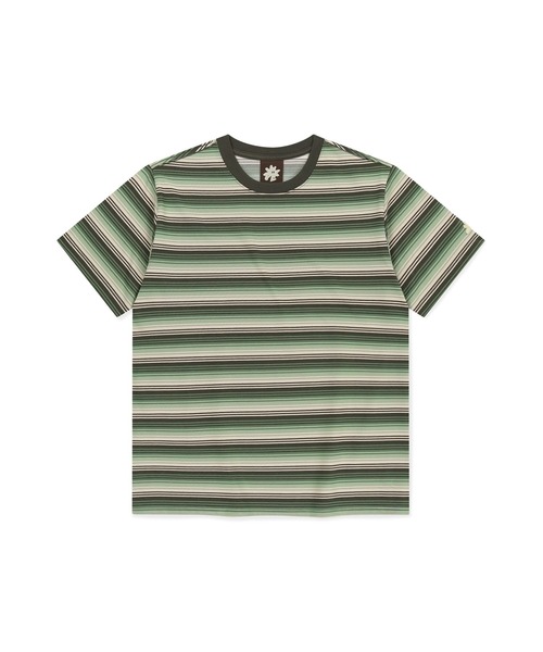 SUNLOVE(サンラブ)の「Striped Allday Tee(Tシャツ/カットソー・メンズ・グリーン/レッド/グレー・S/M/L/XL)」の3枚目の写真