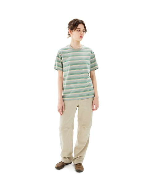 SUNLOVE(サンラブ)の「Striped Allday Tee(Tシャツ/カットソー・メンズ・グリーン/レッド/グレー・S/M/L/XL)」の6枚目の写真