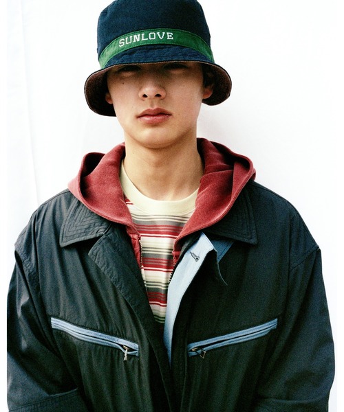 SUNLOVE(サンラブ)の「Striped Allday Tee(Tシャツ/カットソー・メンズ・グリーン/レッド/グレー・S/M/L/XL)」の15枚目の写真