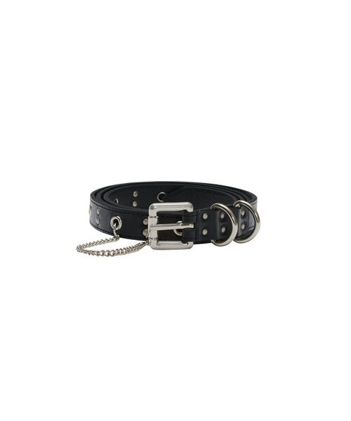 CIAOPANIC(チャオパニック)の「【DEFGARMENTS/デフガーメンツ】EYELET CHAIN BELT(ベルト・レディース・ブラック・FREE)」の1枚目の写真