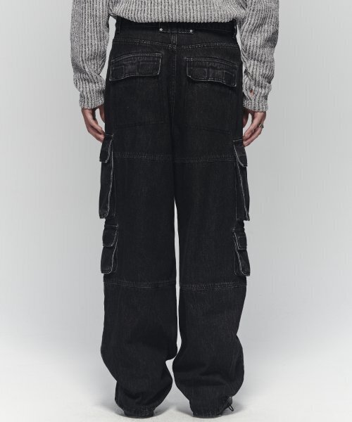 MAISON MINED(メゾンミネド)の「ADDED POCKET DENIM PANTS BLACK(デニムパンツ・メンズ・その他・46/48/50)」の6枚目の写真