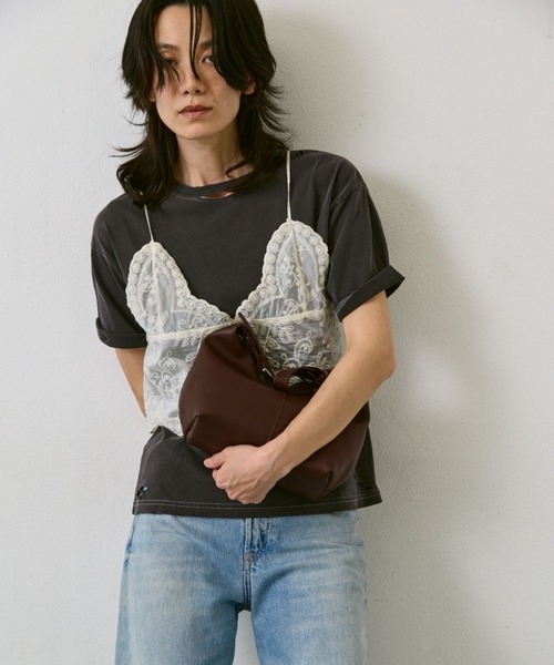 AIC.（エーアイシー）の「2WAYラウンドバックルコンパクトバッグ（ショルダーバッグ・レディース・ブラック/ブラウン/グリーン・FREE）」の12枚目の写真