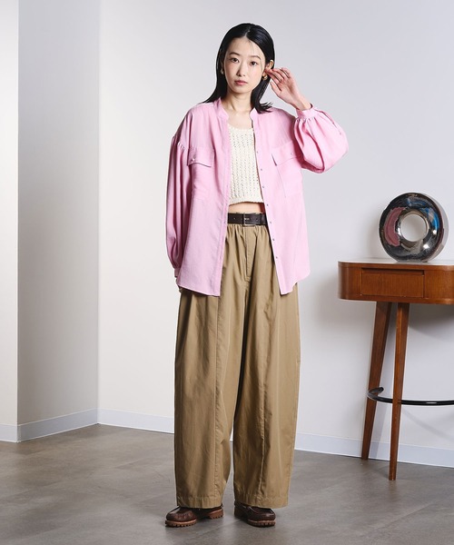 ROSE BUD（ローズバッド）の「GATHER CURVE PANTS（その他パンツ・レディース・ブラック/ベージュ/イエロー・S/M）」の21枚目の写真