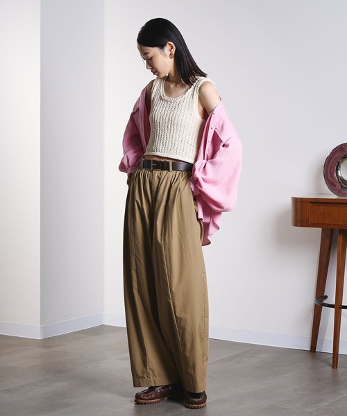 ROSE BUD（ローズバッド）の「GATHER CURVE PANTS（その他パンツ・レディース・ブラック/ベージュ/イエロー・S/M）」の20枚目の写真