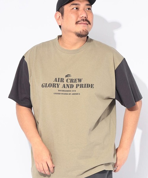 B&T CLUB(ビーティークラブ)の「Tシャツ 半袖 メンズ 大きいサイズ 綿麻 プリント リネンミックス クルーネック B&T CLUB (ビーアンドティークラブ)(Tシャツ/カットソー・メンズ・アイボリー/ワイン/グリーン/ホワイト/ダークグレー/オレンジ/ベージュ/ネイビー・X1(3L~4L)/X2(4L~5L)/X3(6L~7L)/X4(8L~9L))」の4枚目の写真