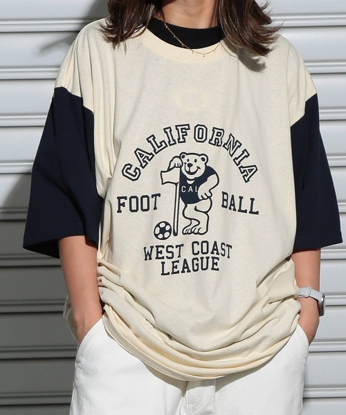 B&T CLUB(ビーティークラブ)の「Tシャツ 半袖 メンズ 大きいサイズ 綿麻 プリント リネンミックス クルーネック B&T CLUB (ビーアンドティークラブ)(Tシャツ/カットソー・メンズ・アイボリー/ワイン/グリーン/ホワイト/ダークグレー/オレンジ/ベージュ/ネイビー・X1(3L~4L)/X2(4L~5L)/X3(6L~7L)/X4(8L~9L))」の1枚目の写真