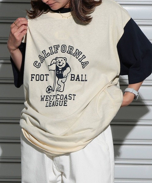 B&T CLUB(ビーティークラブ)の「Tシャツ 半袖 メンズ 大きいサイズ 綿麻 プリント リネンミックス クルーネック B&T CLUB (ビーアンドティークラブ)(Tシャツ/カットソー・メンズ・アイボリー/ワイン/グリーン/ホワイト/ダークグレー/オレンジ/ベージュ/ネイビー・X1(3L~4L)/X2(4L~5L)/X3(6L~7L)/X4(8L~9L))」の9枚目の写真