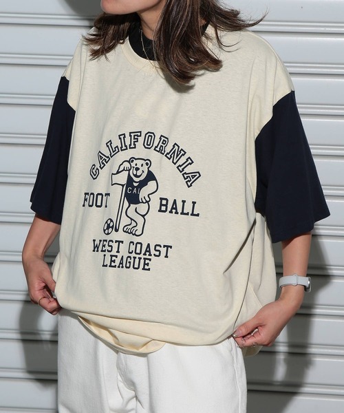 B&T CLUB(ビーティークラブ)の「Tシャツ 半袖 メンズ 大きいサイズ 綿麻 プリント リネンミックス クルーネック B&T CLUB (ビーアンドティークラブ)(Tシャツ/カットソー・メンズ・アイボリー/ワイン/グリーン/ホワイト/ダークグレー/オレンジ/ベージュ/ネイビー・X1(3L~4L)/X2(4L~5L)/X3(6L~7L)/X4(8L~9L))」の12枚目の写真