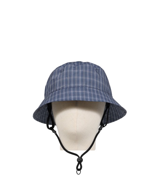 DAIWA PIER39(ダイワピア39)の「TECH VENTILATION HAT SUMMER PLAID(ハット・メンズ・ブラック×グレー/ブルー/ライトグレー・OS)」の3枚目の写真