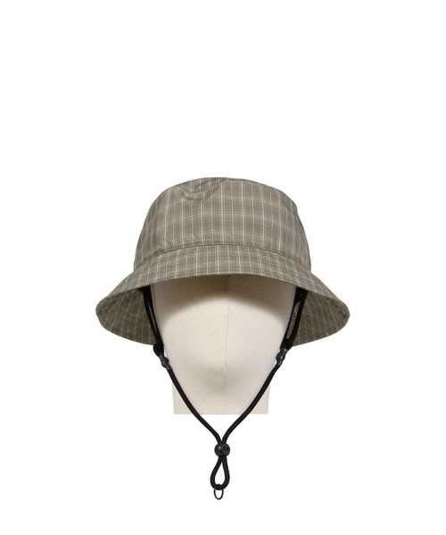 DAIWA PIER39(ダイワピア39)の「TECH VENTILATION HAT SUMMER PLAID(ハット・メンズ・ブラック×グレー/ブルー/ライトグレー・OS)」の2枚目の写真