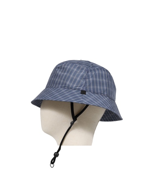 DAIWA PIER39(ダイワピア39)の「TECH VENTILATION HAT SUMMER PLAID(ハット・メンズ・ブラック×グレー/ブルー/ライトグレー・OS)」の8枚目の写真