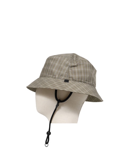 DAIWA PIER39(ダイワピア39)の「TECH VENTILATION HAT SUMMER PLAID(ハット・メンズ・ブラック×グレー/ブルー/ライトグレー・OS)」の4枚目の写真