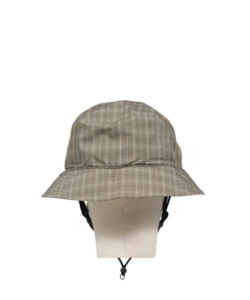DAIWA PIER39(ダイワピア39)の「TECH VENTILATION HAT SUMMER PLAID(ハット・メンズ・ブラック×グレー/ブルー/ライトグレー・OS)」の5枚目の写真