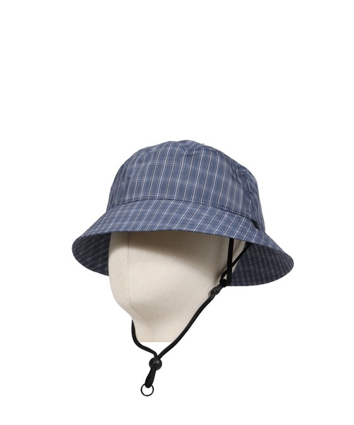 DAIWA PIER39(ダイワピア39)の「TECH VENTILATION HAT SUMMER PLAID(ハット・メンズ・ブラック×グレー/ブルー/ライトグレー・OS)」の9枚目の写真