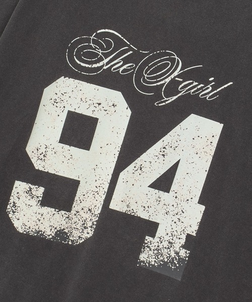 X-girl（エックスガール）の「FADED FLOCKY NUMBER S/S TEE DRESS（ワンピース・レディース・ブラウン/ブラック/オリーブ・M/S）」の9枚目の写真