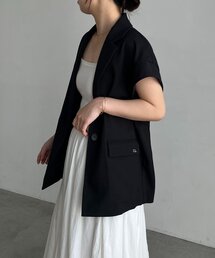 CAPRICIEUX LE'MAGE | 〈C.L〉リネンタッチハーフスリーブジャケット(ベスト)