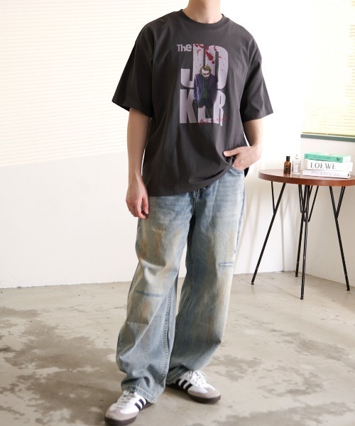 SILVER BULLET(シルバーバレット)の「『SILVER BULLET SELECT AP/シルバーバレットセレクト』JOKER/ジョーカーUSED LIKE TEE(Tシャツ/カットソー・レディース・スミクロ/アイボリー・LL/L/M)」の6枚目の写真