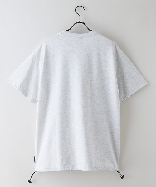 brknhome(ブロークンホーム)の「【BRKNHOME/ブロークンホーム】×【ZERO STAIN/ゼロステイン】【裾・袖ドローコードで変化】コラボTシャツ 汗染み防止 チェーン刺繍 オーバーサイズ(Tシャツ/カットソー・メンズ・スミクロ/ホワイト/オフホワイト・LARGE/MEDIUM)」の10枚目の写真