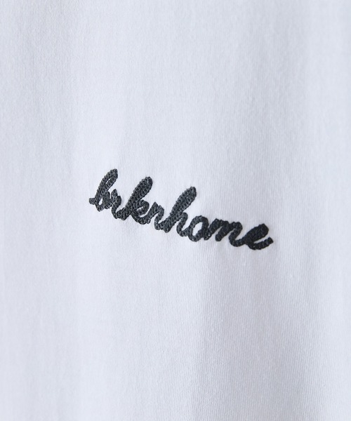 brknhome(ブロークンホーム)の「【BRKNHOME/ブロークンホーム】×【ZERO STAIN/ゼロステイン】【裾・袖ドローコードで変化】コラボTシャツ 汗染み防止 チェーン刺繍 オーバーサイズ(Tシャツ/カットソー・メンズ・スミクロ/ホワイト/オフホワイト・LARGE/MEDIUM)」の12枚目の写真