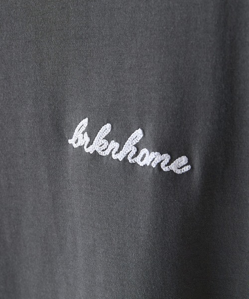 brknhome(ブロークンホーム)の「【BRKNHOME/ブロークンホーム】×【ZERO STAIN/ゼロステイン】【裾・袖ドローコードで変化】コラボTシャツ 汗染み防止 チェーン刺繍 オーバーサイズ(Tシャツ/カットソー・メンズ・スミクロ/ホワイト/オフホワイト・LARGE/MEDIUM)」の14枚目の写真