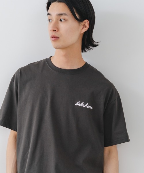 brknhome(ブロークンホーム)の「【BRKNHOME/ブロークンホーム】×【ZERO STAIN/ゼロステイン】【裾・袖ドローコードで変化】コラボTシャツ 汗染み防止 チェーン刺繍 オーバーサイズ(Tシャツ/カットソー・メンズ・スミクロ/ホワイト/オフホワイト・LARGE/MEDIUM)」の19枚目の写真