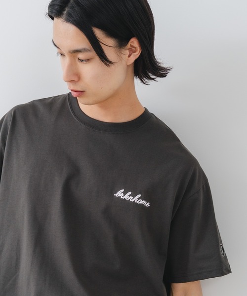 brknhome(ブロークンホーム)の「【BRKNHOME/ブロークンホーム】×【ZERO STAIN/ゼロステイン】【裾・袖ドローコードで変化】コラボTシャツ 汗染み防止 チェーン刺繍 オーバーサイズ(Tシャツ/カットソー・メンズ・スミクロ/ホワイト/オフホワイト・LARGE/MEDIUM)」の18枚目の写真
