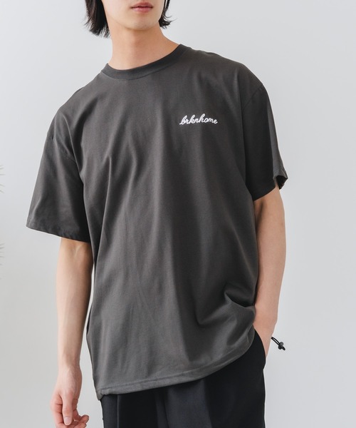 brknhome(ブロークンホーム)の「【BRKNHOME/ブロークンホーム】×【ZERO STAIN/ゼロステイン】【裾・袖ドローコードで変化】コラボTシャツ 汗染み防止 チェーン刺繍 オーバーサイズ(Tシャツ/カットソー・メンズ・スミクロ/ホワイト/オフホワイト・LARGE/MEDIUM)」の20枚目の写真