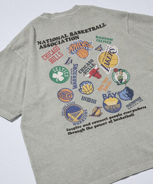 NBA × FREAK'S STORE 別注 ランダムチームロゴ バックプリント クルー