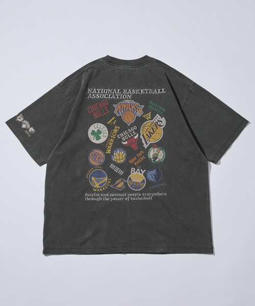 NBA × FREAK'S STORE 別注 ランダムチームロゴ バックプリント クルー