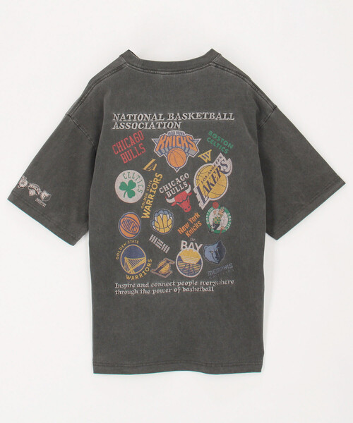 NBA × FREAK'S STORE 別注 ランダムチームロゴ バックプリント クルー