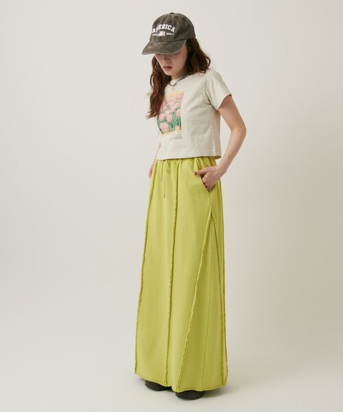 w closet(ダブルクローゼット)の「チューリップT(Tシャツ/カットソー・レディース・オフホワイト/アイボリー/イエロー/ピンク・FREE)」の11枚目の写真