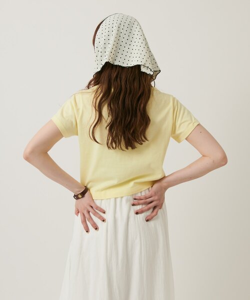 w closet(ダブルクローゼット)の「チューリップT(Tシャツ/カットソー・レディース・オフホワイト/アイボリー/イエロー/ピンク・FREE)」の13枚目の写真