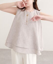 サマーツイードティアードTOPS