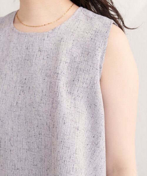natural couture（ナチュラルクチュール）の「サマーツイードティアードTOPS（シャツ/ブラウス・レディース・ブラック/アイボリー・FREE）」の17枚目の写真