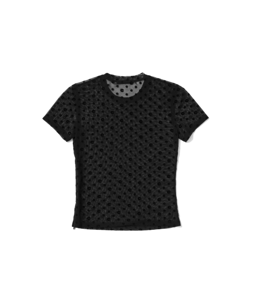 EXTRAORDINARY(エクストラオーディナリー)の「W LOGO PATTERN TEE BLACK(Tシャツ/カットソー・レディース・その他・F)」の3枚目の写真