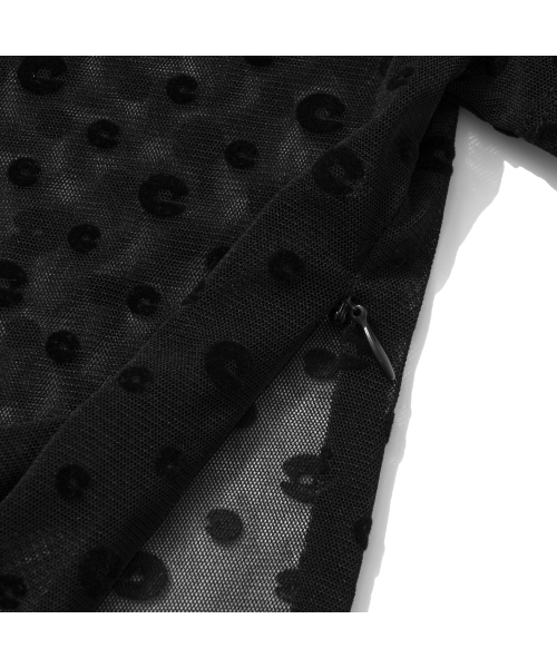 EXTRAORDINARY(エクストラオーディナリー)の「W LOGO PATTERN TEE BLACK(Tシャツ/カットソー・レディース・その他・F)」の6枚目の写真